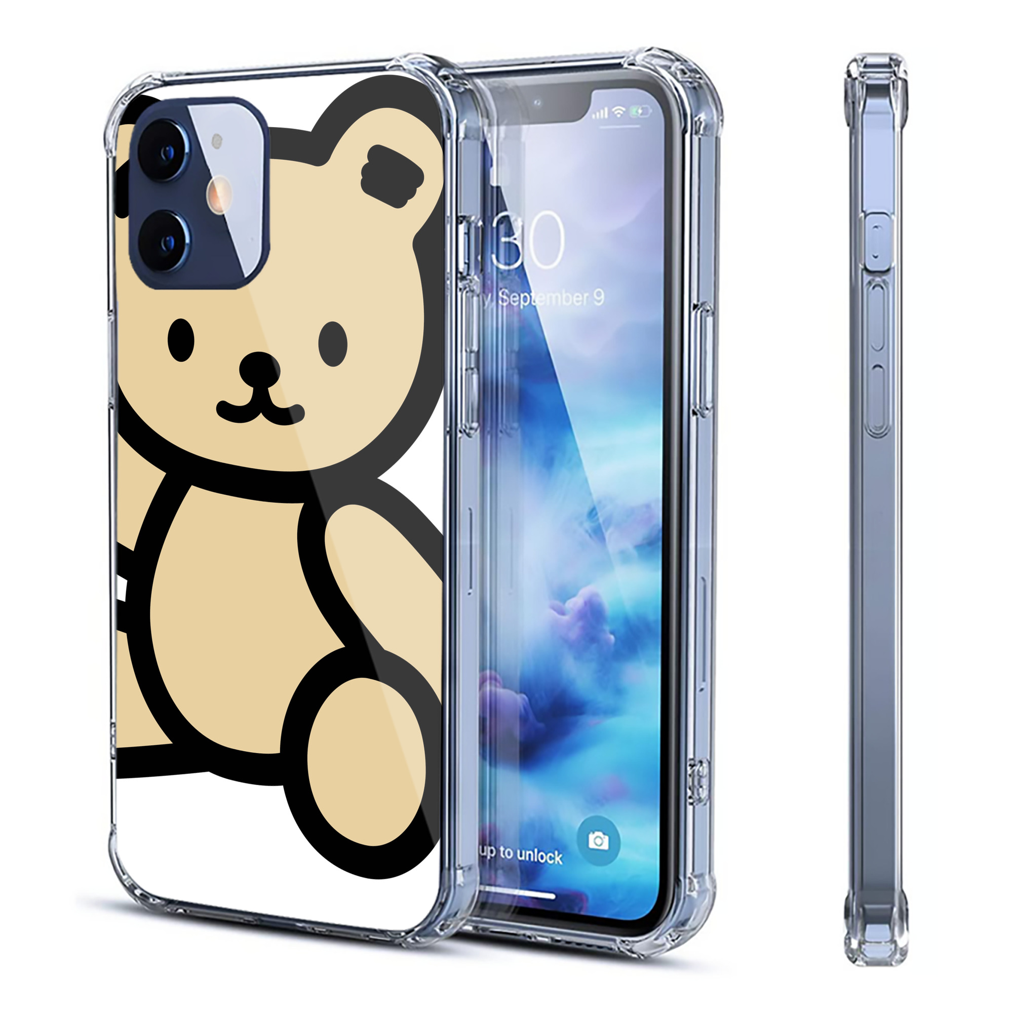 （画像用） Hello Kitty ハローキティ 【iPhone 12シリーズ対応】透明スマホケース（クリアソフトケース）